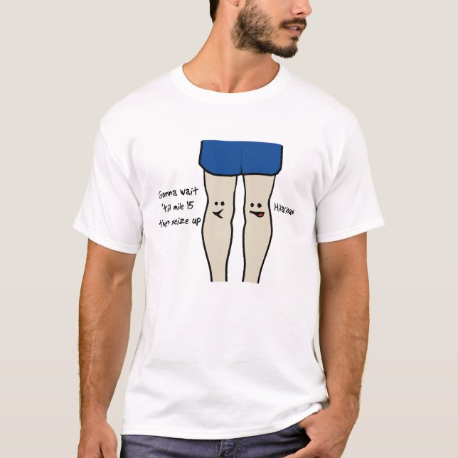 T-shirt Coureurs genoux (Devant)
