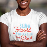 Coureurs Lents Club Drôle Citation Bleu Orange Tex