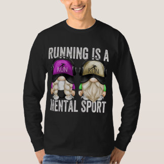 T-shirt Coureurs Mignons Gnome Couple Funny Runny Est Un M