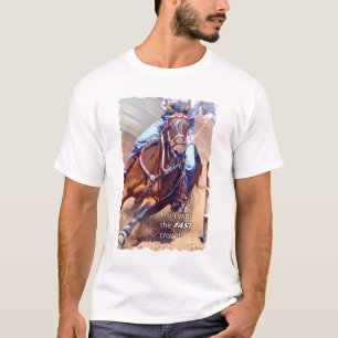 T-shirt Courez avec l'emballage rapide de baril de foule