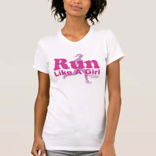 T-shirt Courez comme une fille