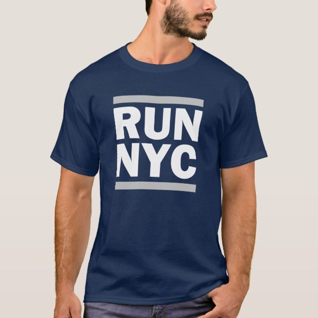 T-shirt Courez la chemise de NYC (Devant)