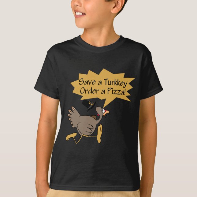 T-shirt Courez la chemise partie de thanksgiving de la (Devant)