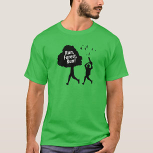 T-shirt Courez la course de forêt