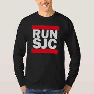 T-shirt COUREZ le noir de SJC - longue douille