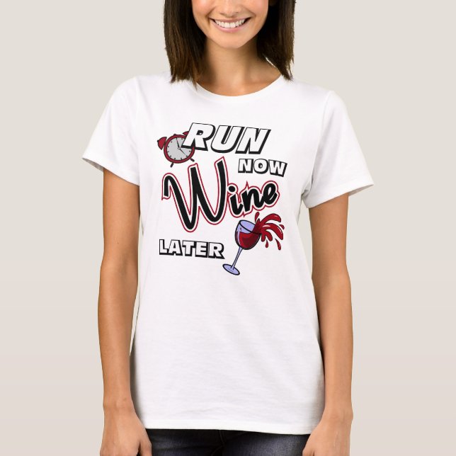 T-shirt Courez maintenant le champion solides solubles de (Devant)