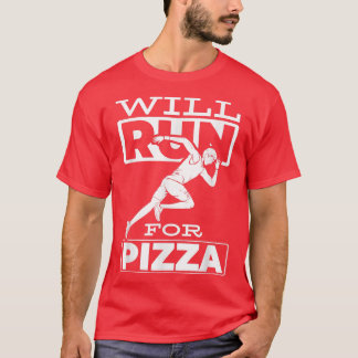 T-shirt Courez Pour Pizza Marathon Runner T