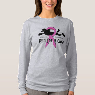 T-shirt Courez pour une pièce en t de la Long-douille des