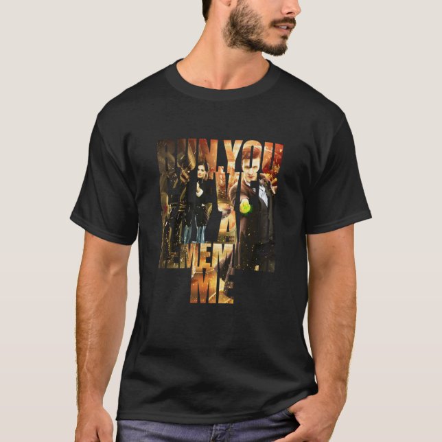 T-shirt Courez-vous un garçon intelligent et souvenez-vous (Devant)