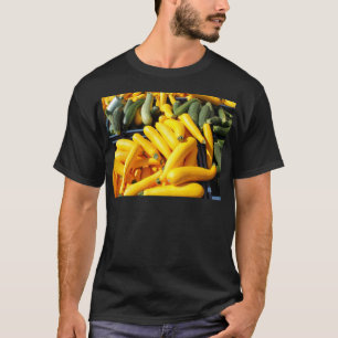 T-shirt Courge en jaune et vert