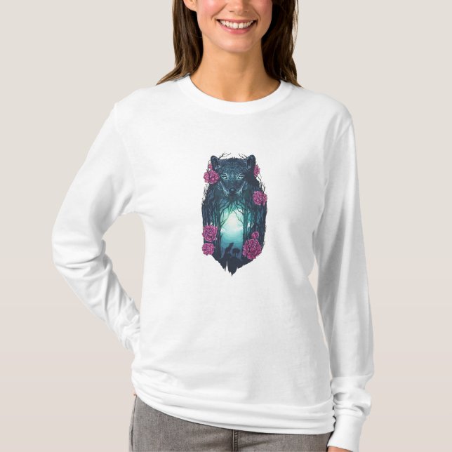 T-shirt Courir avec les loups (Devant)
