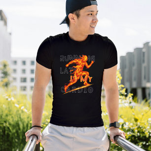T-shirt Courir En Retard Est Mon Cardio Funny Fitness Cade
