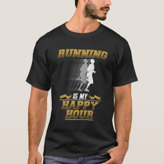 T-shirt Courir Est Mon Bon Coureur D'Heure
