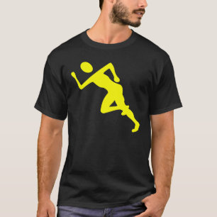 T-shirt Courir - Jaune