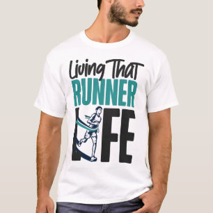 T-shirt Courir Jogging Vivre Cette Vie De Coureur