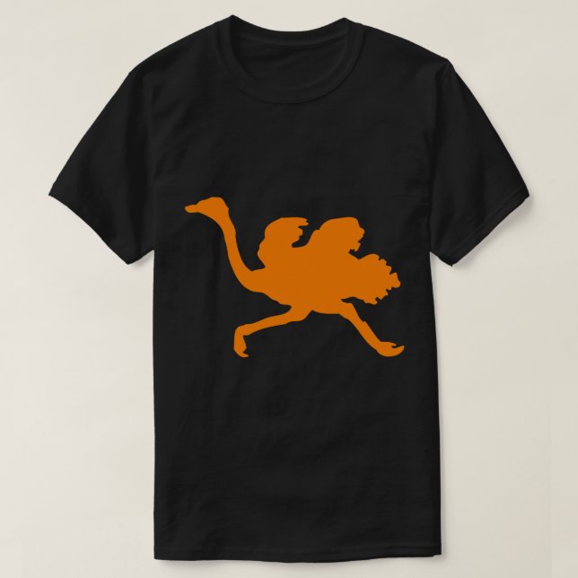 T-shirt Courir l'autruche (Design devant)