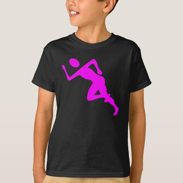 T-shirt Courir - Magenta (Devant)