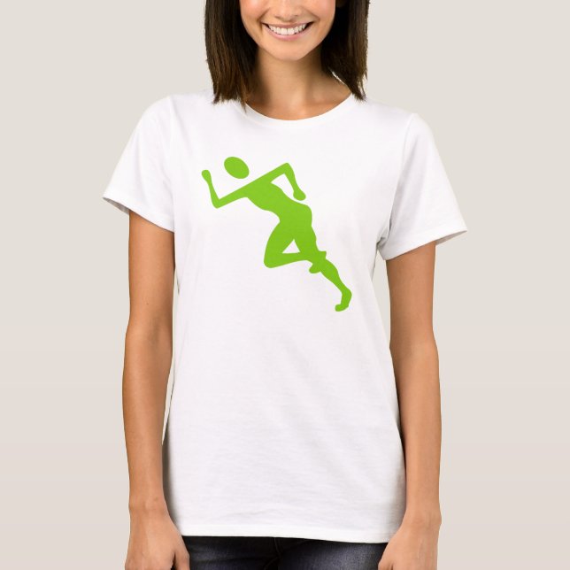 T-shirt Courir - Martian Green (Devant)