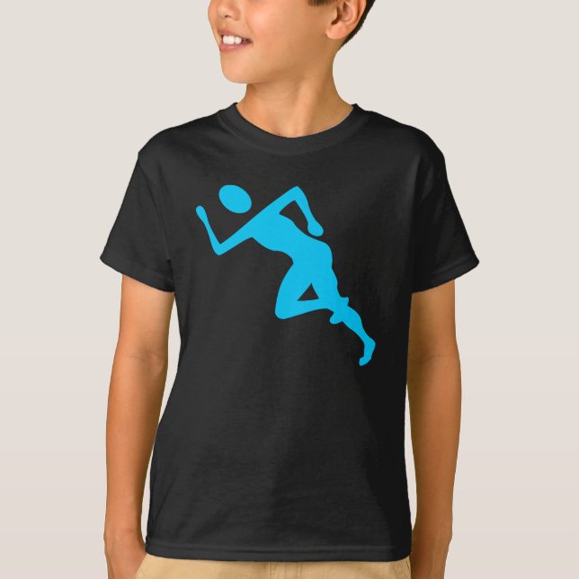 T-shirt Courir - Sky Blue (Devant)