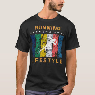 T-shirt Courir son un tee drôle de mode de vie