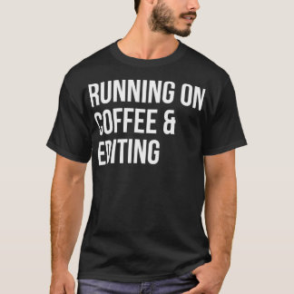 T-shirt Courir sur café et modifier 1