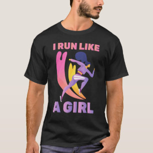 T-shirt Courir - Une Fille Aime Courir - Marathon - Jogger