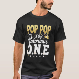 T-shirt Couronne 1er anniversaire Grand-père Pop Pop de No