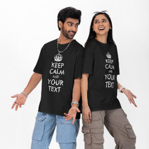 T-shirt Couronne blanche avec votre texte perso