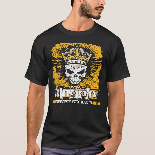 T-shirt Couronne crâne EVGA Kingpin GTX 1080 Ti (Devant)