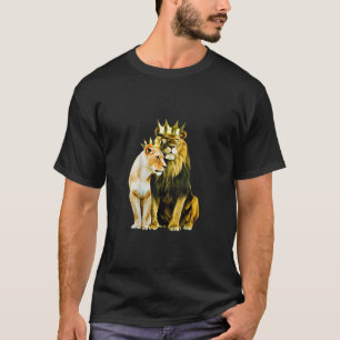 T-shirt Couronne de la reine Lion du roi TShirt83