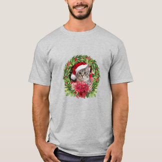 T-shirt Couronne de Noël Tabby