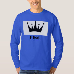 T-shirt Couronne d'image de texte personnalisé roi Deep Ro