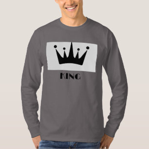 T-shirt Couronne d'image de texte personnalisé roi Fumée G