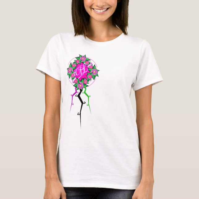 T-shirt Couronne divine de fleur (Devant)