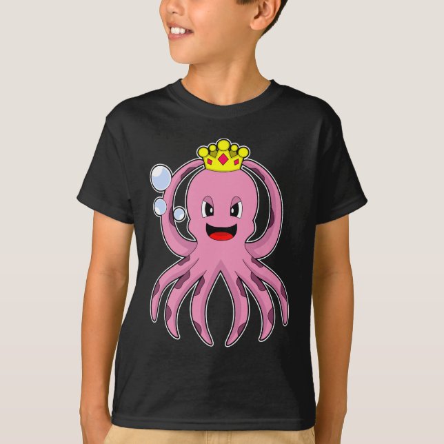 T-shirt Couronne du roi d'Octopus (Devant)