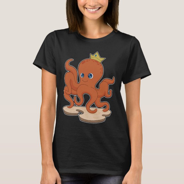 T-shirt Couronne du roi d'Octopus (Devant)