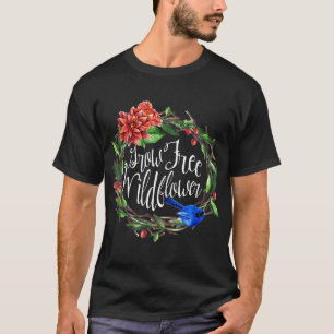 T-shirt Couronne florale de fleurs sauvages libres Nature