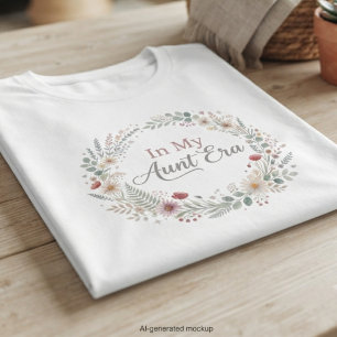 T-shirt Couronne Florale De L'Ère De Ma Tante Cadeau De Ré