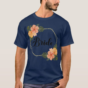T-shirt Couronne florale pour l'équipe de la mariée Hen Pa