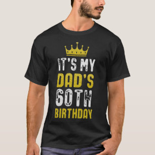 T-shirt Couronne Jaune 60e Anniversaire Pour Papa De Fils 