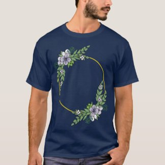 T-shirt Couronne mariage fleurie I Bouquet nuptial style b