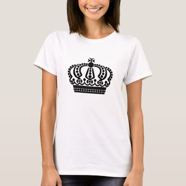 T-shirt couronne noire (Devant)