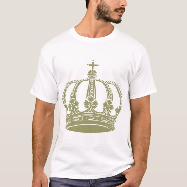 T-shirt Couronne royale 02 - Khaki (Devant)