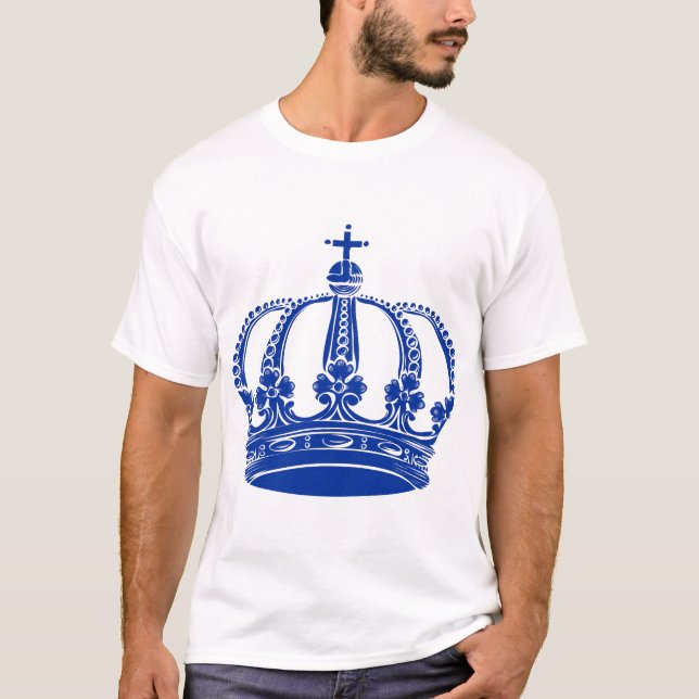 T-shirt Couronne royale 02 - Marine (Devant)