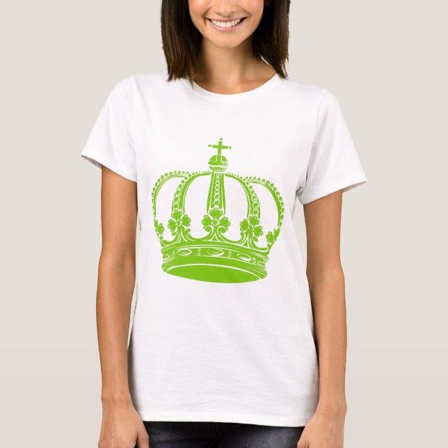 T-shirt Couronne royale 02 - Martian Green (Devant)