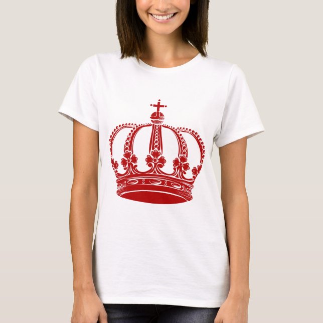 T-shirt Couronne royale 02 - Ruby Red (Devant)