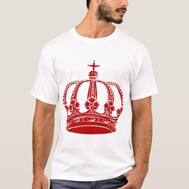 T-shirt Couronne royale 02 - Ruby Red (Devant)