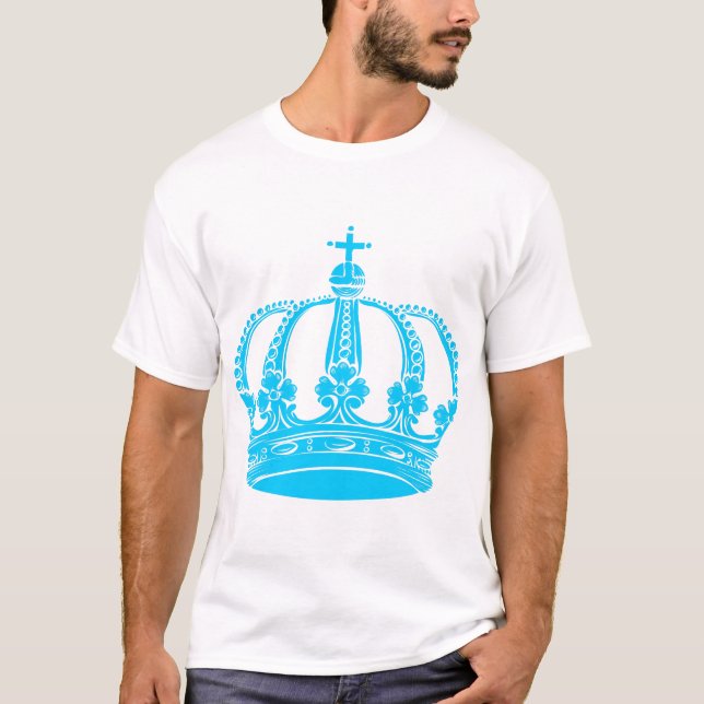T-shirt Couronne royale 02 - Sky (Devant)