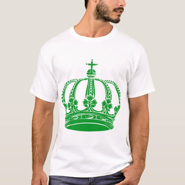 T-shirt Couronne royale 02 - Vert herbe (Devant)