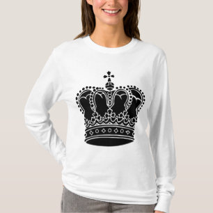 T-shirt Couronne royale - Noir